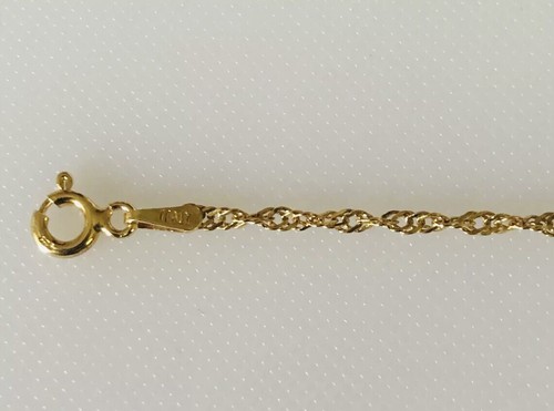 Yellow Gold Plated Fancy Twist Chain Necklace 55 cm Hallmarked 925 Brand New - Picture 8 of 10