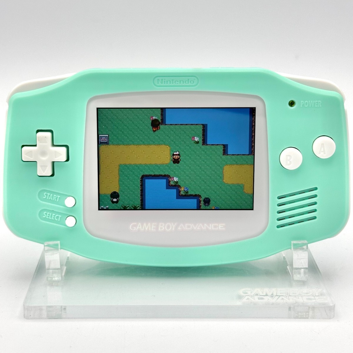 Nintendo Game Boy Advance GBA iPS V2 Backlight Backlit LCD Console Purple White