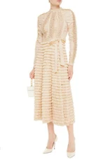 Zimmermann Espionage Ruffled Midi Dress. Size 3 (12-14au) 