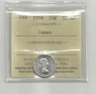 **1958** Canadian 10 Cent Silver - ICCS MS-65 CAMEO
