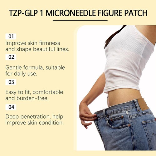 1-10X TZP-GLP-1-Microneedle Figure Patch - Unisex Slimming Patch for Weight Loss - Imagen 16 de 22