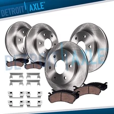 RWD Front Rear Rotors Brake Pads for Escalade Chevy Avalanche Express 1500 Tahoe