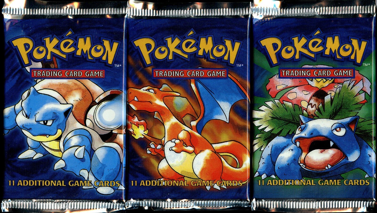 3 x Sealed BASE SET Booster Packs LIGHT (ARTSET) Pokemon Cards eBay