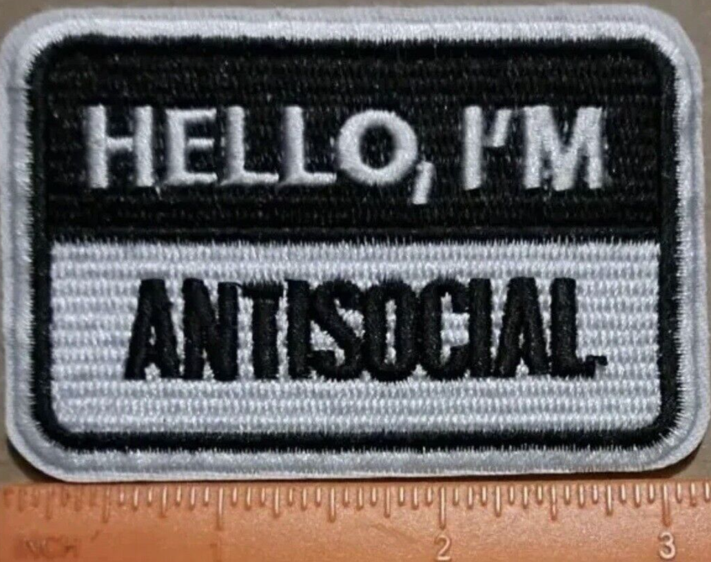 Antisocial Aufnäher - Edgy Patch Für Jacken & Taschen