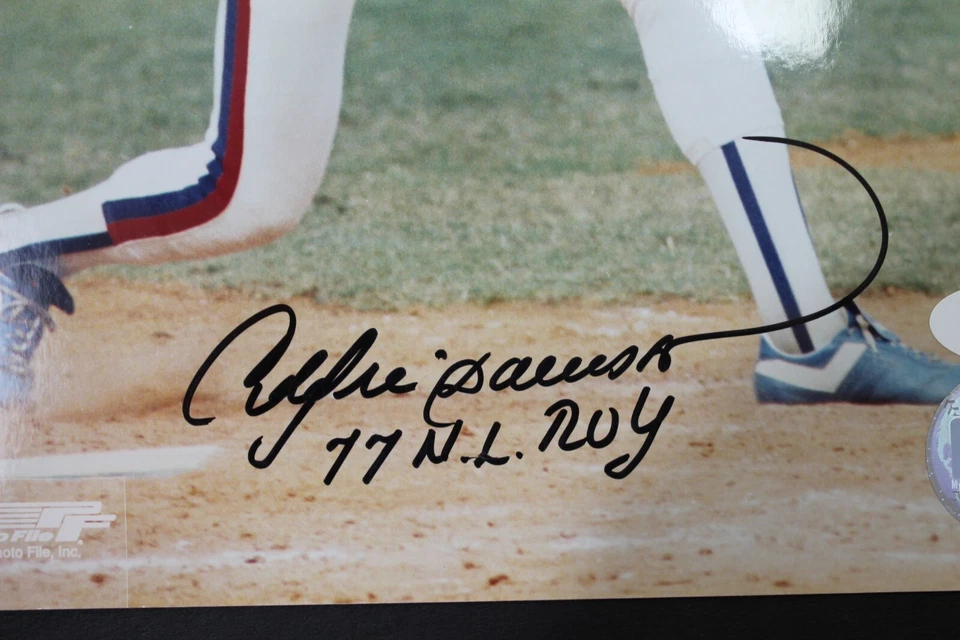 Andre Dawson '77 NL ROY HOF Expos Cubs Autographed 8x10 Signed Photo JSA COA - Image 3 of 4