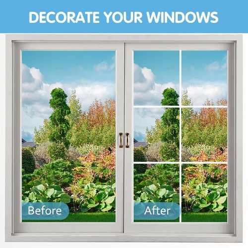 33 Ft Window Grille Inserts, Window Grid Kit, TPE Self-Adhesive Peel and Stic... - Picture 3 of 7