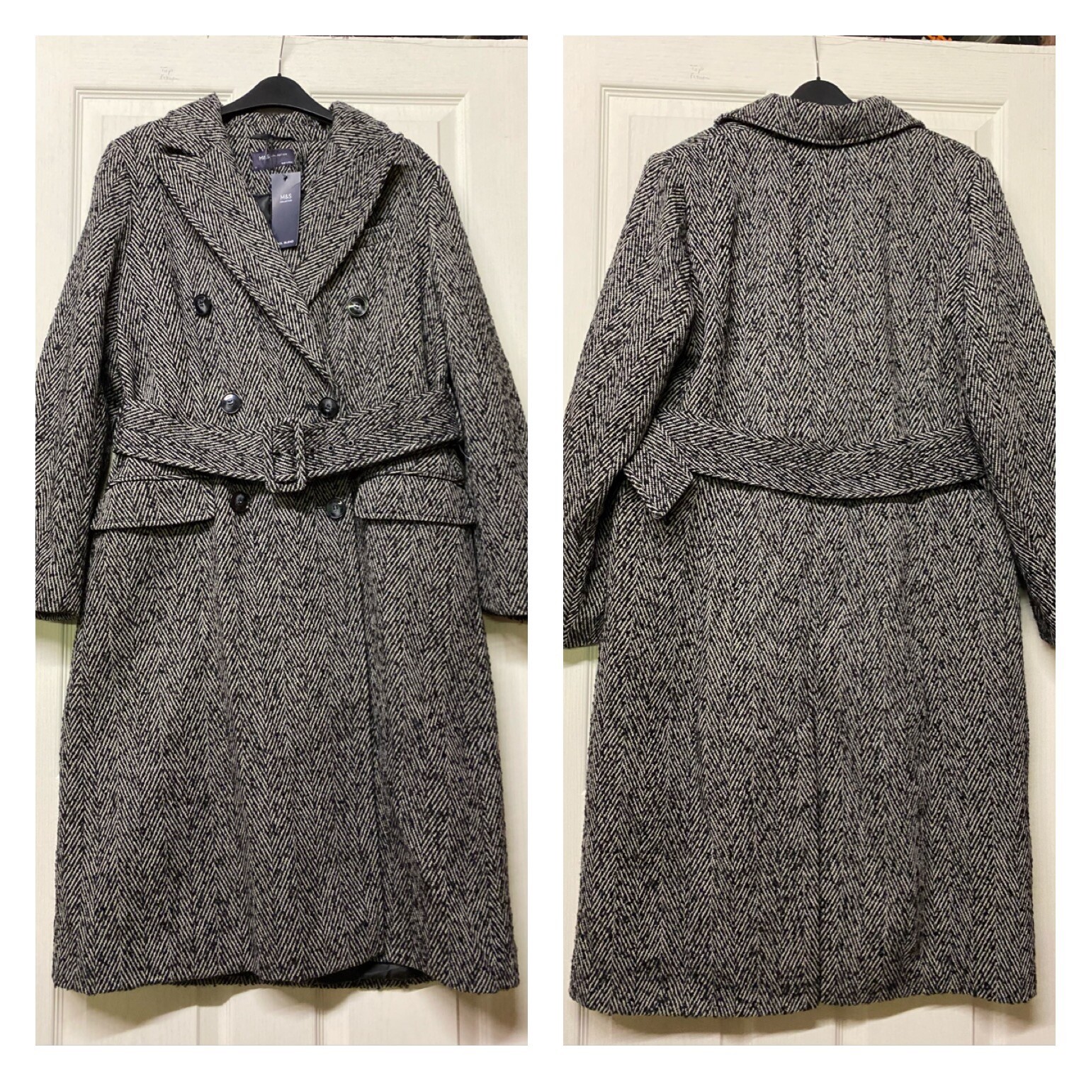 m and s herringbone coat