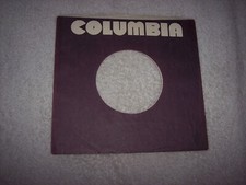 BLACK COLUMBIA RECORDS 7 INCH 45 RPM ORIGINAL SLEEVE ONLY NO SPLITS 498