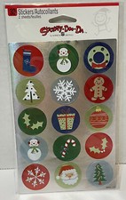 Vintage American Greetings Stickety Doo Da Christmas Stickers Packof 30 New