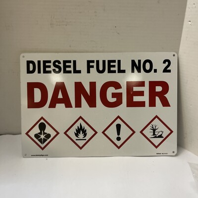 Diesel Fuel No.2 Metal Sign 12 x 18  Qty 1