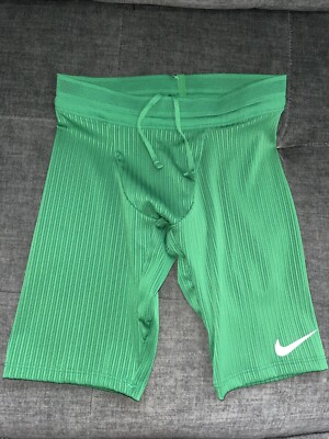 Nike Pro Elite Green Track & Field 1/2 Tights Made in USA Size
