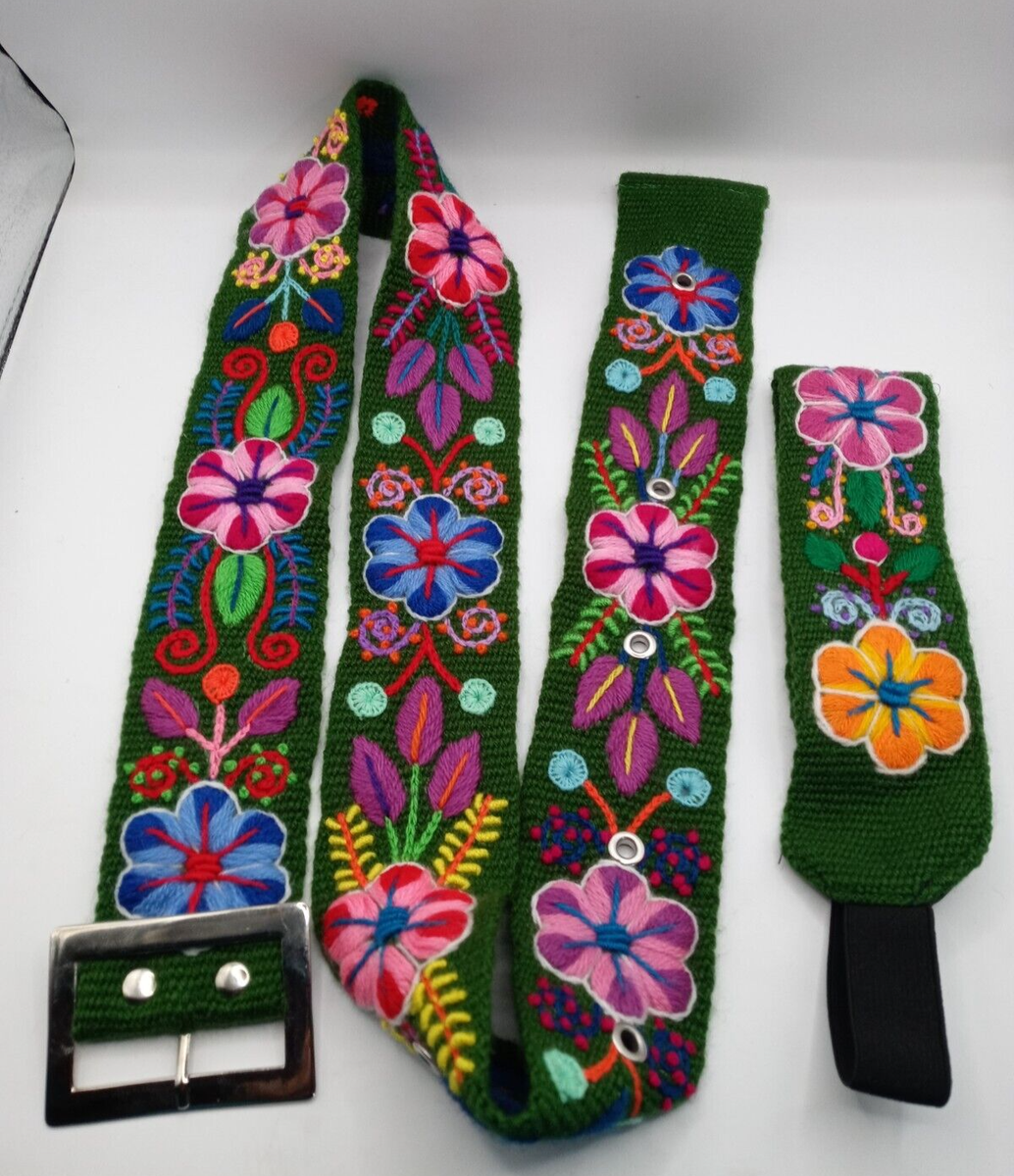 Set Belt with Hand Embroidered Headband Andean Community  display picture 3
