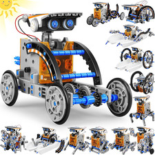 STEM 13-In-1 Education Solar Power Robots Toys for Boys Age 8-12, Educational To