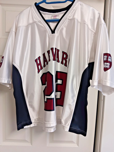 DYNAMIC TEAM SPORTS 1970s-1980s HARVARD UNIVERSITY AUTHENTIC LACROSSE JERSEY