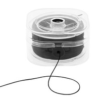 Elastisches Armbandband, Flache Schnur Mit Box, FüR Diy Schmuck Basteln, Schwarz