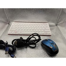 Raspberry Pi 400 Keyboard Computer with Wireless Mouse and USB Cables