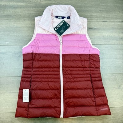 NWT Lands End Wanderweight Packable Ultralight Down Vest 800 Fill HyperDRY Women