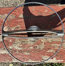 Vintage 1957 Pontiac Steering Wheel Horn Ring - Chieftainstar Chiefcatalina Vintage 1957 Pontiac Steering Wheel Horn Ring - Chieftainstar Chiefcatalina