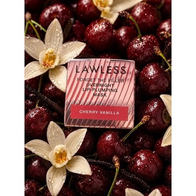 Lawless Beauty Forget the Filler Overnight Lip-Plumping Mask Cherry Vanilla NEW