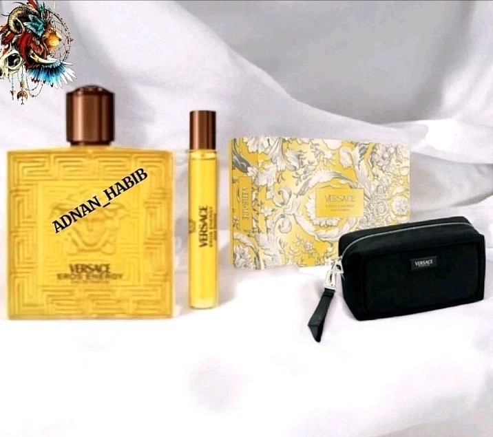 VERSACE EROS ENERGY 100ML EAU DE PARFUM 3PCS GIFT SET NEW & BOXED