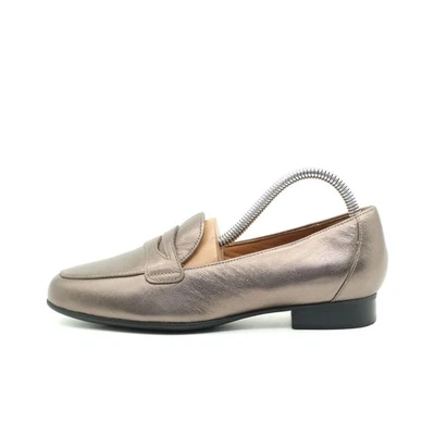 Clarks Damen Unstructured Loafer Bronze Metallic Leder Weiches Klassisch EU 35.5 - Bild 1 von 4