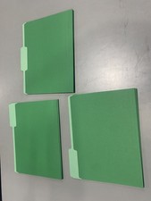 OFFICE DEPOT 2-TONE FILE FOLDERS, 1/3 CUT, LETTER SIZE, PACK OF 24 - GREEN
