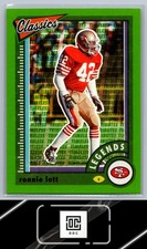 2022 Panini Classics #133 Ronnie Lott Timeless Tributes Green #/25