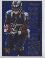 2014 Panini Prestige Draft Picks Jumbo Blue Tre Mason #14 7l6