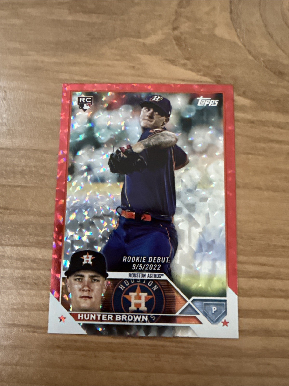 2023 Topps Series 1 Red Foil # /199 Hunter Brown #111 Rookie RC 🔥