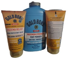 Gold Bond Medicated Eczema Relief Protectant Cream 2 Gold Bond Foot Powder
