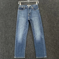 Levis Jeans Women's 26 Blue Wedgie Straight Button Fly High Rise Denim Pants