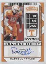 2020 Panini Contenders Draft Picks College Ticket Darrell Taylor #276 Auto ni4