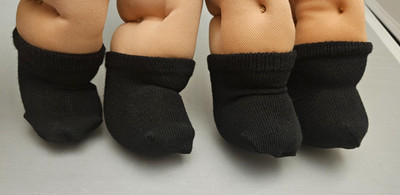 Cabbage Patch Kids Doll Socks Black 2 Pair  CPK Original doll Only