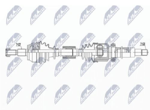 Original NTY Eje De Transmisión NPW-FR-113 Para Ford