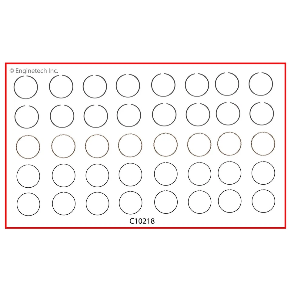 2001-2007 Chevy Silverado GMC Sierra 6.0L 364 LS Engine Re-Ring Kit 6.0L LQ9 LQ4 - Изображение 4 из 4