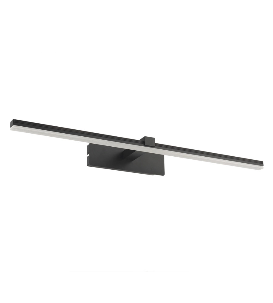 Applique LED Fred Metallo Nero 4000K | Lampada Parete Design Moderno