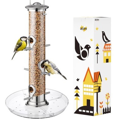 Vogelfutterspender Futterstation für Cardinal mit 6 Anflugplätzen 20cm