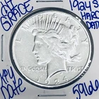 1924 S SILVER PEACE DOLLAR AUTHENTIC HI GRADE U.S. MINT COIN RARE KEY DATE 5966