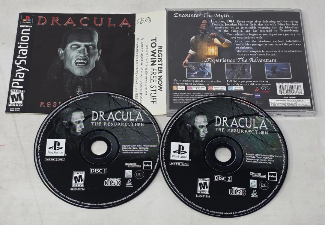 Jeu PS1 - DRACULA THE RESURRECTION (Version NTSC USA