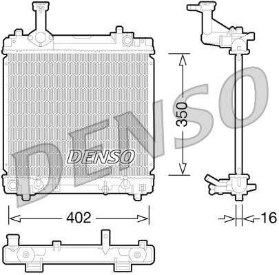 KÜHler MotorkÜHlung Denso DRM47027 FÜR Nissan Suzuki WasserkÜHler MotorkÜHler-image