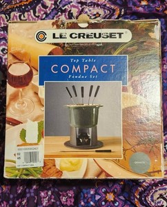 Service à Fondue en céramique avec Manche en Fonte Volcanique