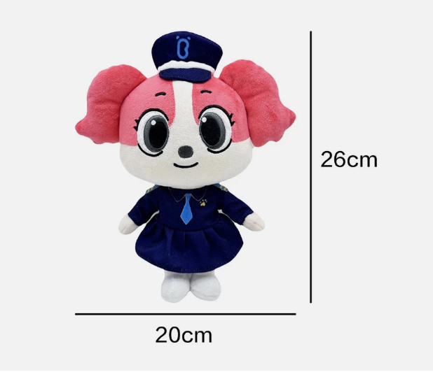 Sheriff Labrador Plush Toy  Soft Police Dog Doll Stuffed Animal Kids Gift
