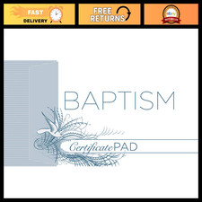 Baptism Certificate Pad - 25 Pack, Premium Quality, Ideal for Ceremonies Keeps