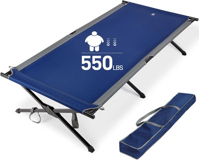 EVER ADVANCED Extra Wide Camping Cot for Adults Oversized XXL Sleeping Cots Fold