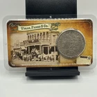 1900-O Morgan Silver Dollar Wells Fargo & Co. Wild West Series Littleton -crease