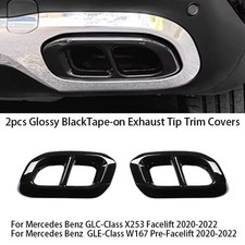 Exhaust Pipe Tip Trim Covers For Mercedes-Benz GLC X253 GLE-Class W167 2020-2022