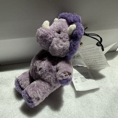 NWT Coach Shearling Trixy Purple Dinosaur Bag Charm Limited rare