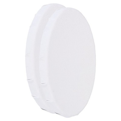 Painting Canvas Panels, 2 Pack 4x6 Inch Oval Blank Art Board, White