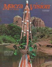 Macra Vision Lee Originals Macrame Plant Hanger Patterns Craft Book Vintage