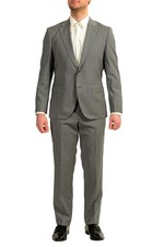 Hugo Boss Men's "Johnstons5/Lenon1" Regular Fit 100 Wool Suit US 42S IT 52S